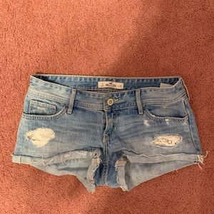 Hollister low rise denim shorts